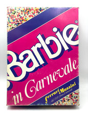 1986 COSTUME CARNEVALE BARBIE MATTEL FERRARI MAZZINI Fior di Pesco nuovo fondo di magazzino